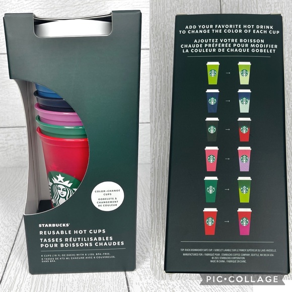 Starbucks Other - Starbucks | 2021 Holiday Release Color Changing Reusable Hot Cups